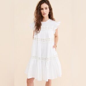Devotion Twins Lace Tiered Tunic Dress - sz M